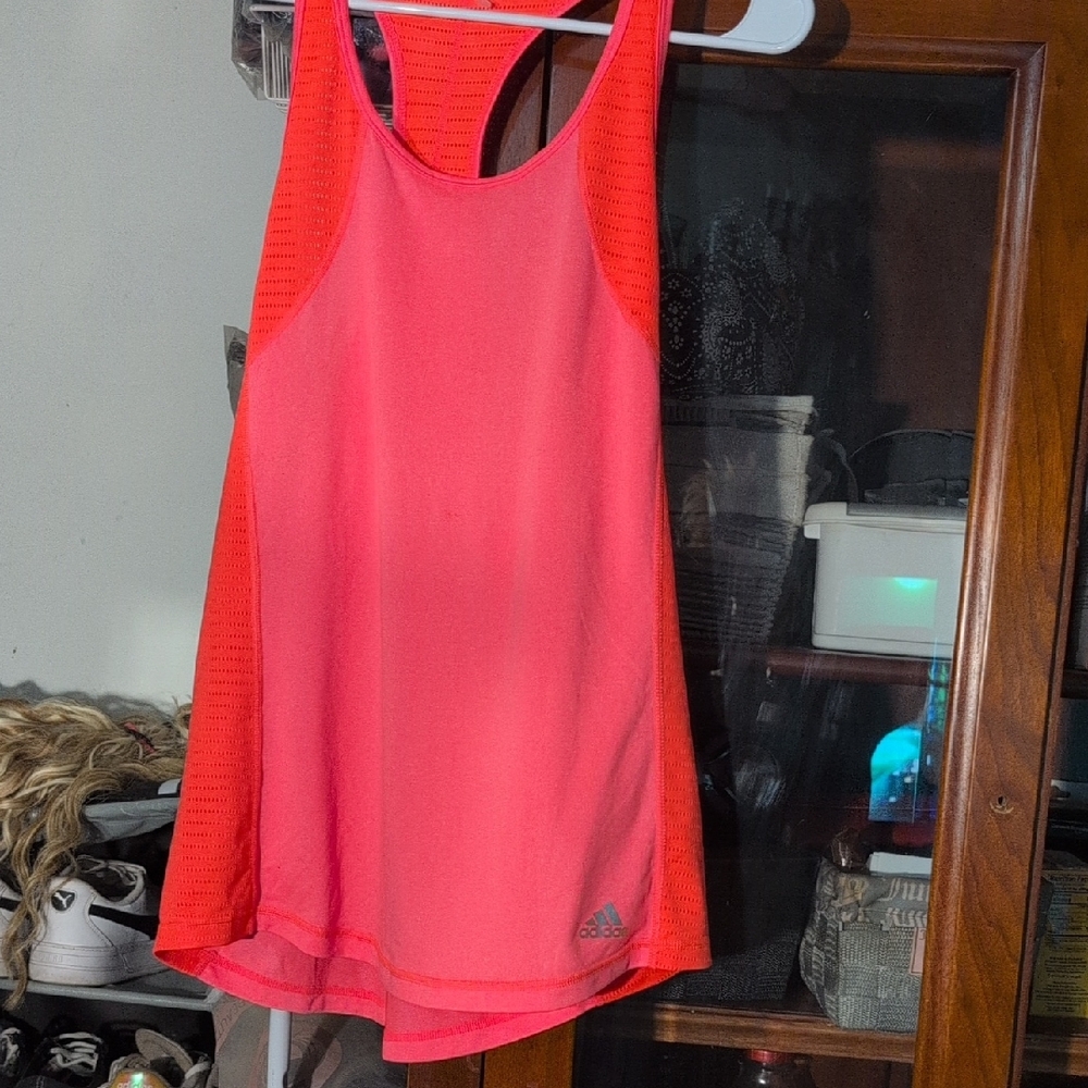 Adidas Women's Vibrant Pink Tank Top